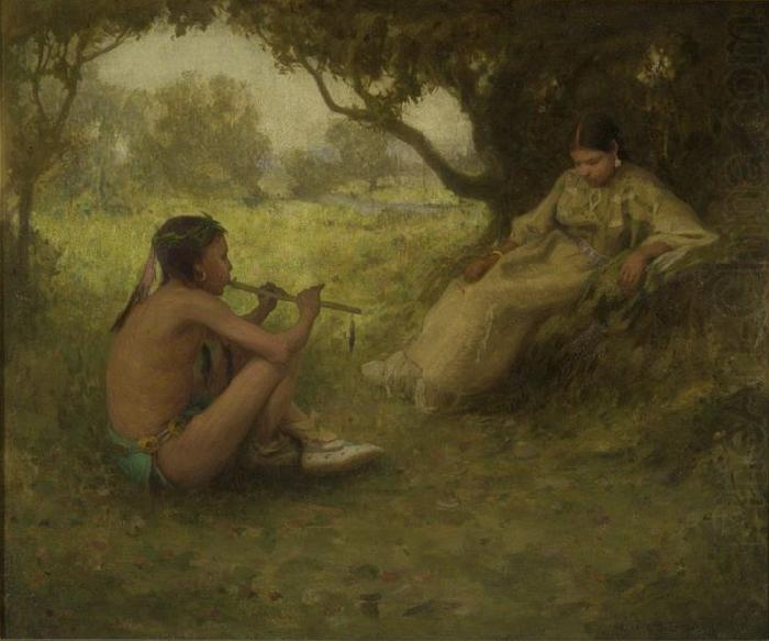 Eanger Irving Couse Lovers china oil painting image